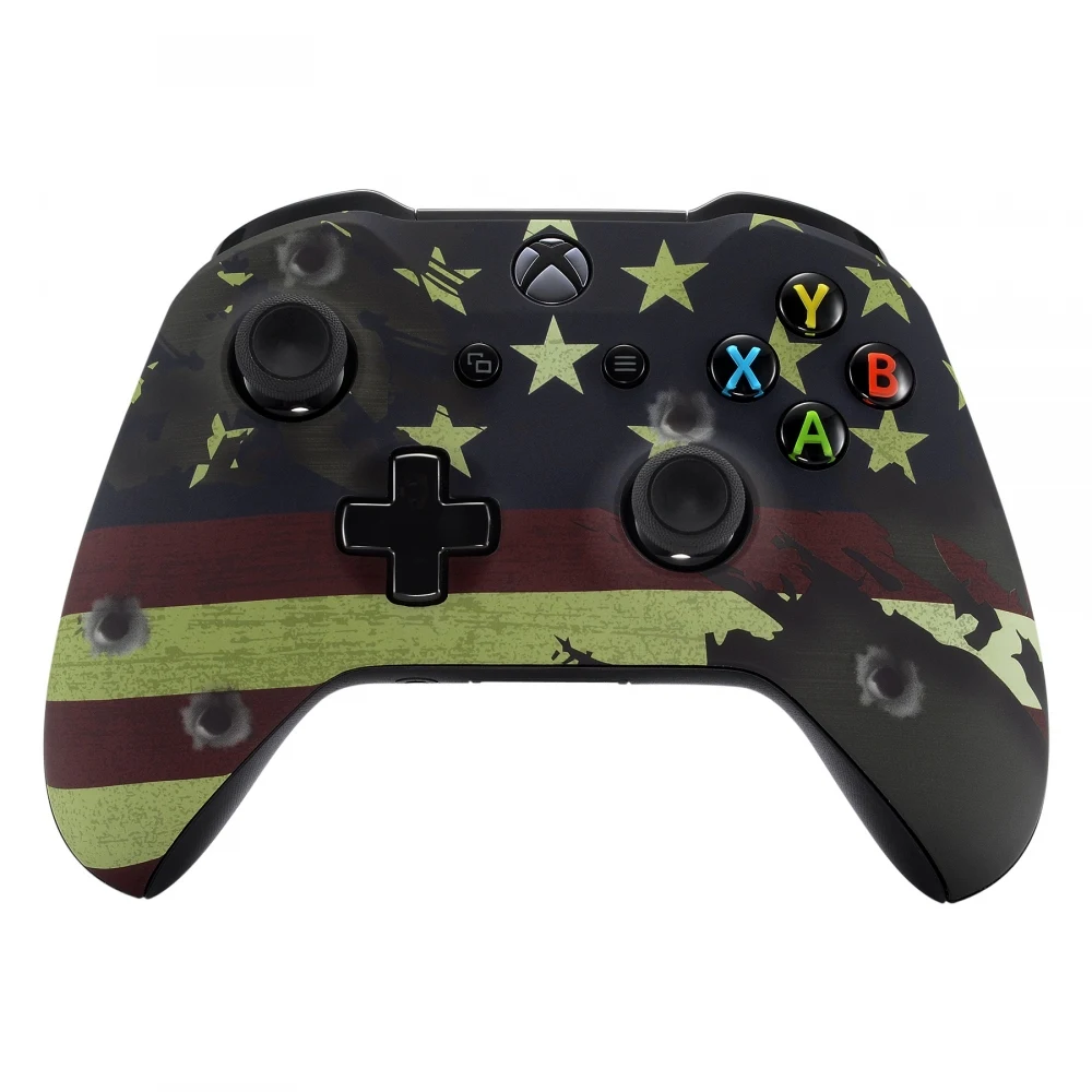 

US Flag The Star Soft Touch Replace Parts Front Shell for Xbox One X & One S Controller