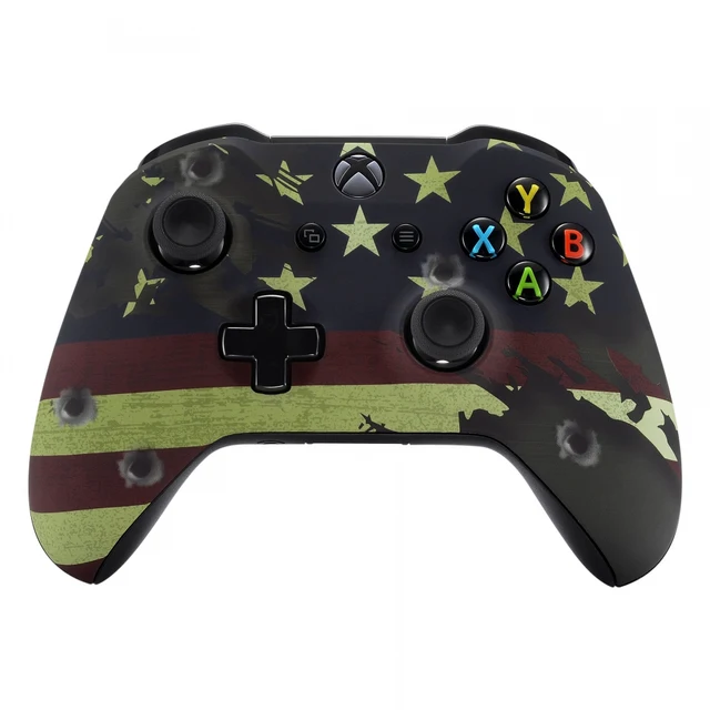 Best Offers US Flag The Star Soft Touch Replace Parts Front Shell for Xbox One X & One S Controller