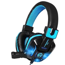 Canleen R8 Stereo Surrounded Deep Bass Gaming Headset LED Noise Canceling Headphones with Microphones Over-Ear Earphone for PC