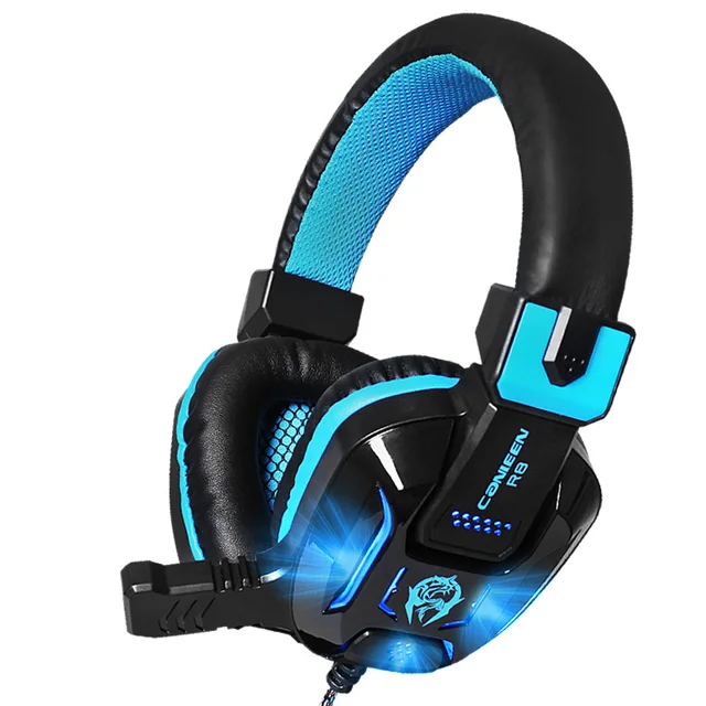 Canleen R8 Stereo Surrounded Deep Bass Gaming Headset LED