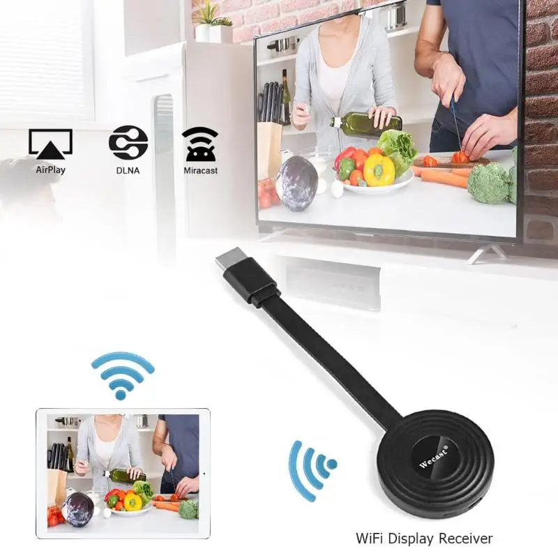 1080P HD TV Wecast E9 Miracast Any Cast беспроводной DLNA AirPlay зеркальный HDMI ТВ стик Wi Fi дисплей