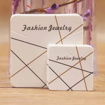 

100pcs Fashion Jewelry Display Necklace pendant charm Cards Hang Favor Label Tag For Jewelry Making Diy Accessories Wholesale