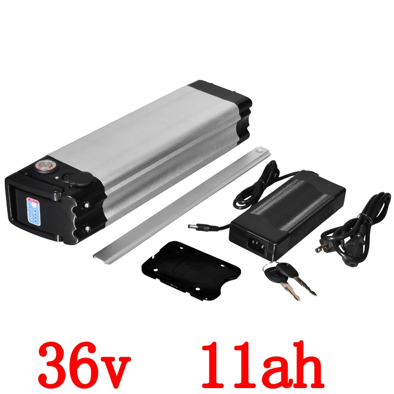 Rechargeable 36V 500W Electric Bike battery 36V 11AH Lithium ion battery with 42V 2A charger and