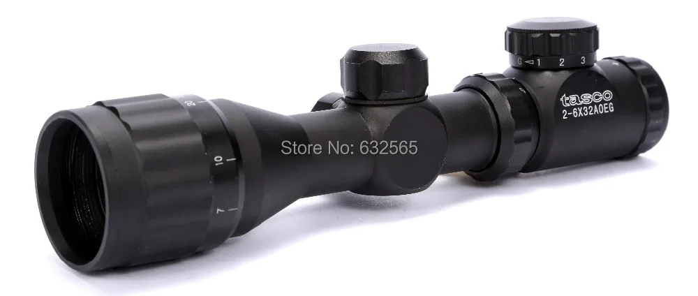 

Good Quality 2-6x32 AOE Tactical Scopes Red Green Dot Illuminated Riflescope 20mm Mount Airsoft Hunting Scope Free Shipping