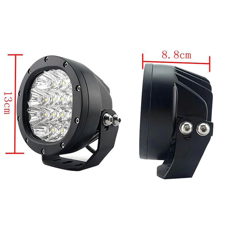 1 par de luces LED redondas de conducción de 7 pulgadas, 140 W, 14000 lm,  parachoques delantero, parrilla, focos para Offroad Jeep Wrangler JK TJ YJ