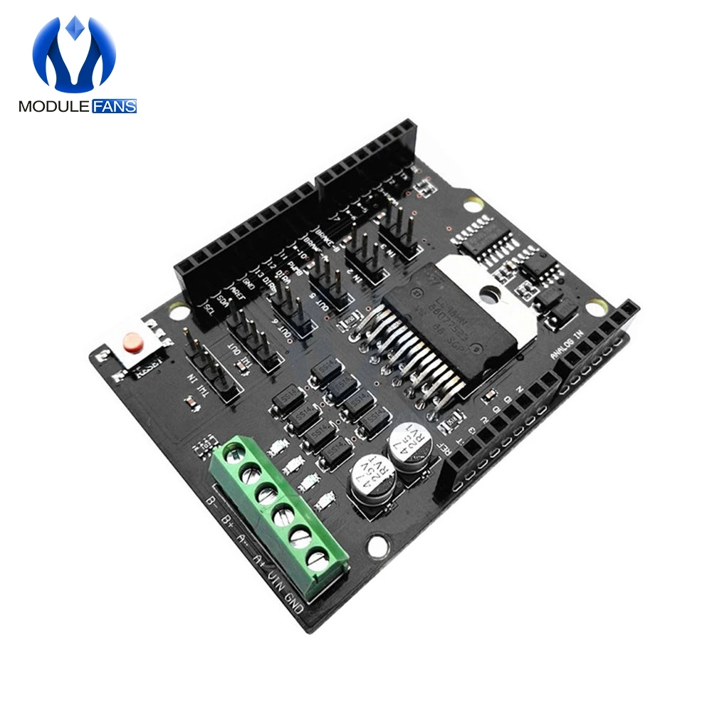 

For Arduino UNO R3 MEGA2560 Dual Channel DC Motor Driver Shield Expansion Board L298NH Module Driving Module Replace L298P L298