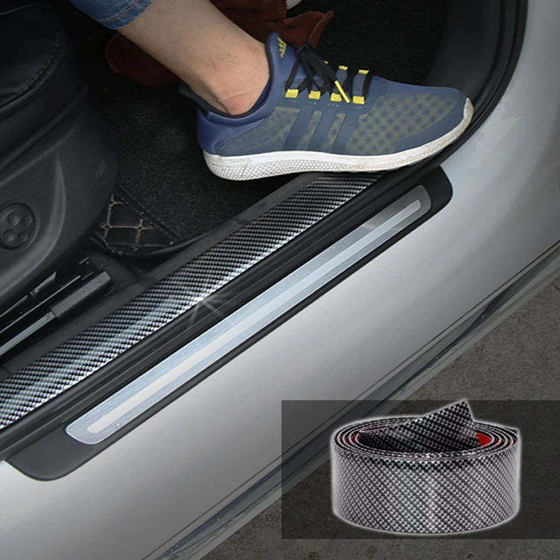 

3D Car Stickers Decals 5D Carbon Fiber Vinyl Protector Strip Sticker Interior Accessories Automobiles Universal Car Styling