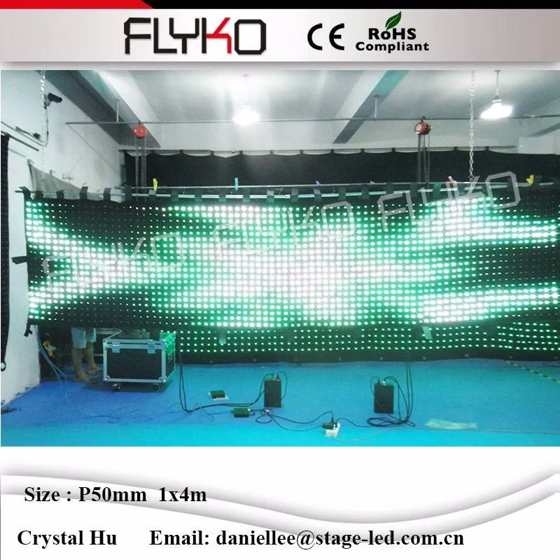 СВЕТОДИОДНЫЕ видео ткань производителей led vision Video Шторы ткань p5cm 4x1 м