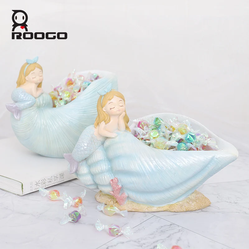 Ящик для хранения ROOGO дома русалка сказочная домашняя декорация аксессуары стола