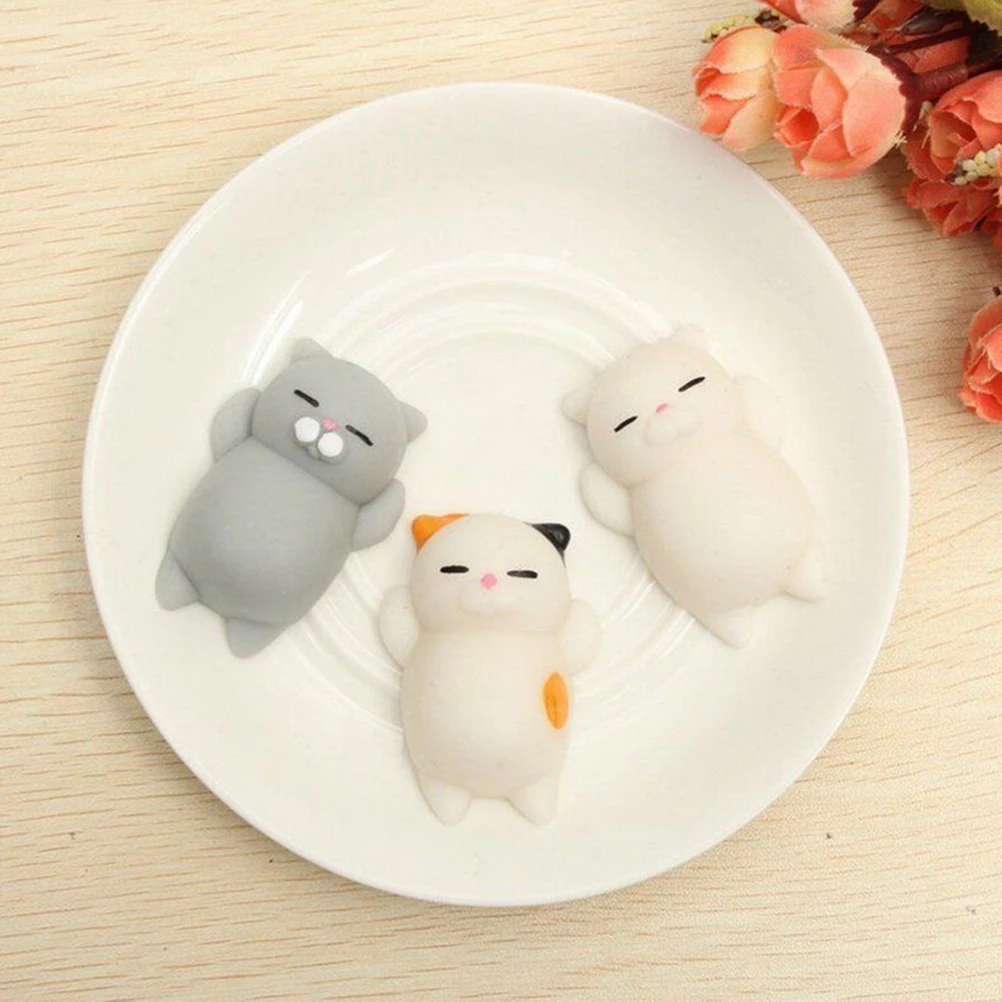 Mochi Squishy Cat Squeeze Healing Fun Kawaii Kids Adult Toy Stress Reliever For Phone Case Straps Drop Shipping