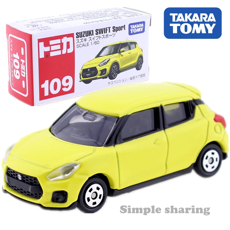 Коллекция моделей игрушечных автомобилей Tomica No. 109 Suzuki Swift Sport 1:60 Takara Tomy коллекция