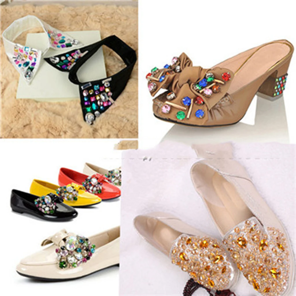 20Pcs Glass Rhinestone Sewing On Clothes Wedding Dress DIY Fashion Rhinestone Decoration Sticker Sewing Accessories