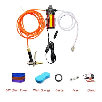 

DC 12V Domestic Portable Car Washer 157PSI High Pressure Variable-frequency Car Wash Pump,120W,49.2FT Max Lift,11 bar