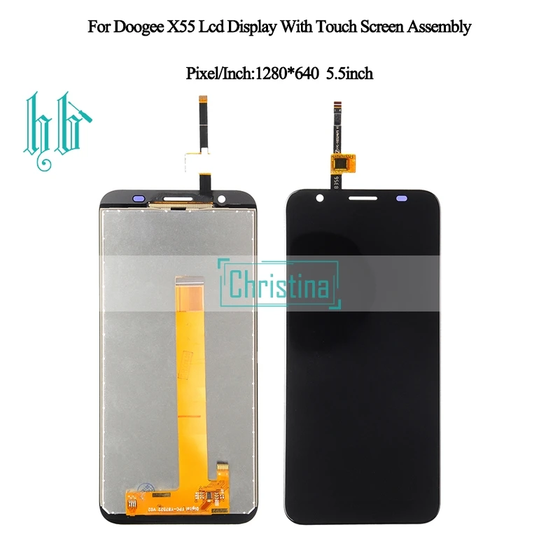 

1pcs 5.5'' X55 LCD Display+Touch Panel HH For Doogee X55 Lcd Display With Touch Screen Digitizer Replacement Free Shipping+tools