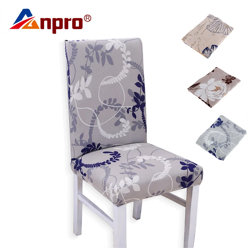 

Anpro Spandex Knitted Elastic Computer Seat Cover Office Dining Chair Removable Dirtproof Back Cover General Chair Cover