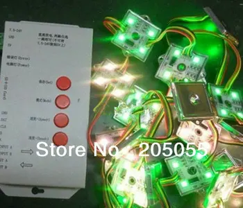 

60pcs Addressable 4pcs 5050 SMD RGB led light led pixel module waterproof LPD6803 12V 3*20pcs/string+T-1000S sd card controller