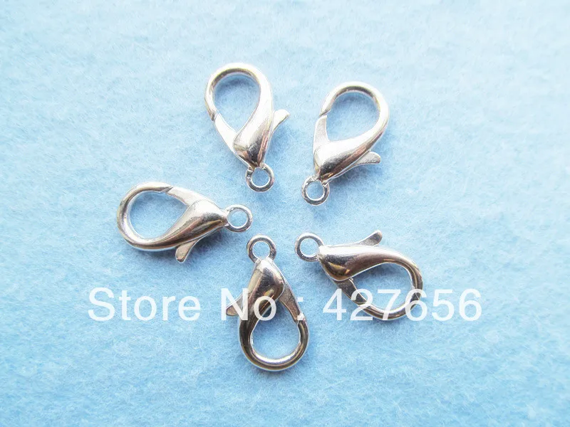 7mmx12mm Silver toneAntique BronzeGoldenSilver Plated  Lobster Clasps Hooks Connector Charm Finding DIY Accessory Jewellery  Making