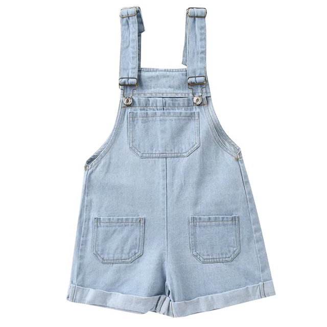 girls denim overalls 2018 SUMMER children clothing in Overalls from
