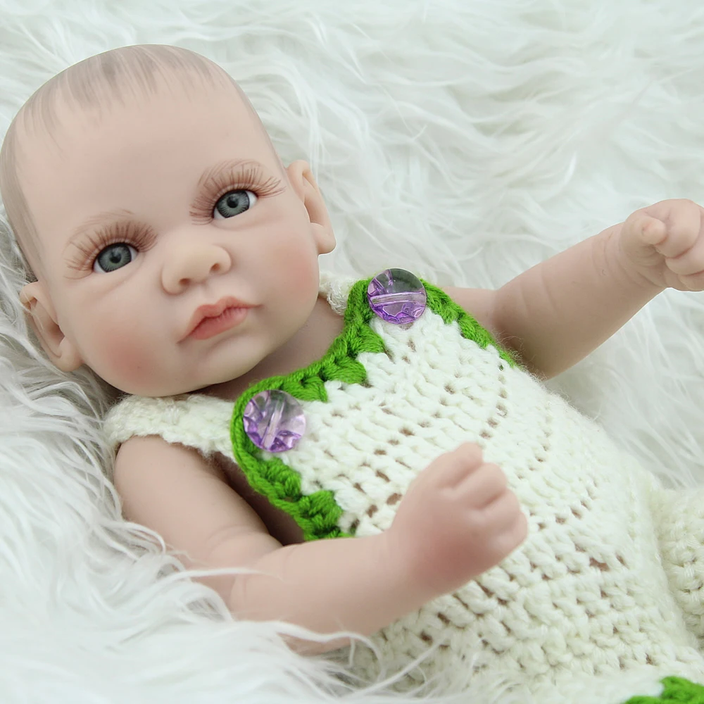 KAYDORA Мини-куклы Reborn полный Силиконовый Reborn Baby 10 дюймов детские игрушки для ванной воды Playmate подарок ручной работы новорожденный мальчик