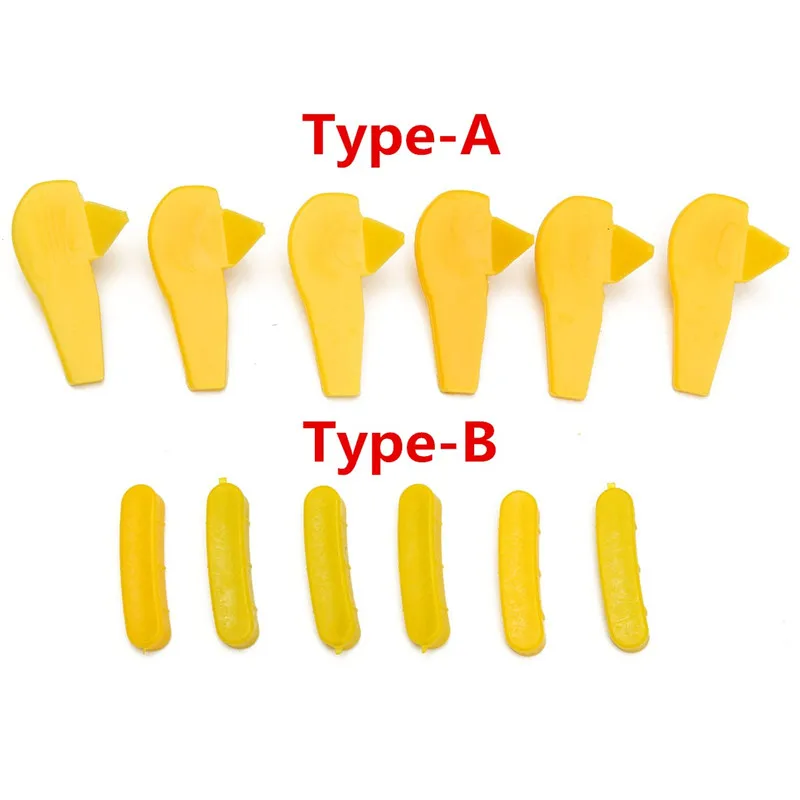 12 шт. желтый шиномонтажный монтажный наконечник с разъемной головкой, вставка обода, протектор из нейлона, пластик, 4,2 см x 1 см x 0,7 см