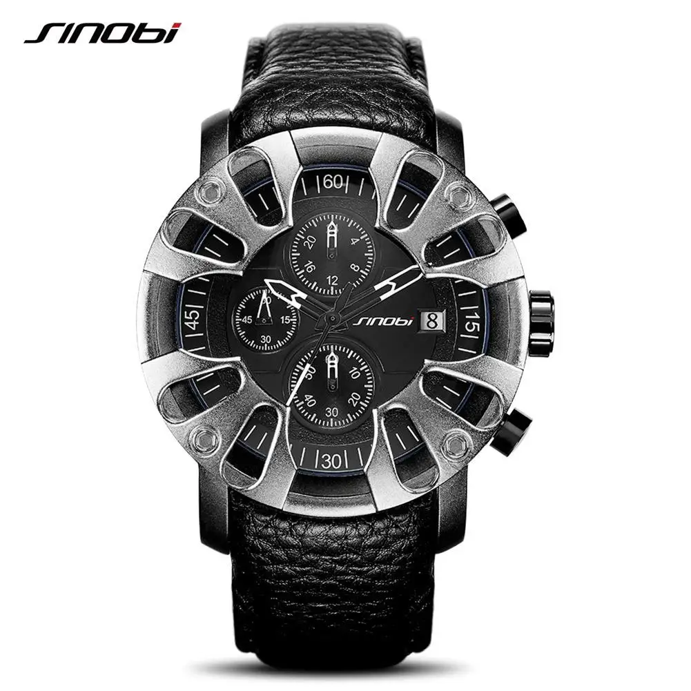 SINOBI S9760 Watch for Men Sports Quartz S Shock Watches With Soft ...