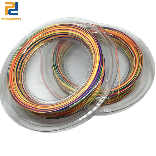 Powerti rainbow 0.68 мм Бадминтон ракетки строку Управление прочный 200 строка Катушка RS Micro 2000 высокая эластичность строка - Цвет: Цвет: желтый