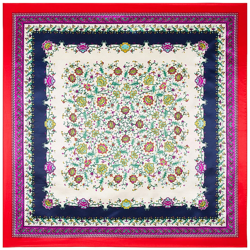 

Luxury Brand Twill Silk Scarf Multicolor Horse Square Scarf New Design Print Kerchief Woman Neck Shawl Wraps Echarpe