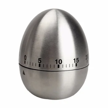 

Mechanical Egg Kitchen Cooking Timer Countdown 60 Minutes Alarm Stainless Steel Cooking Tool Kitchen Timer Egg