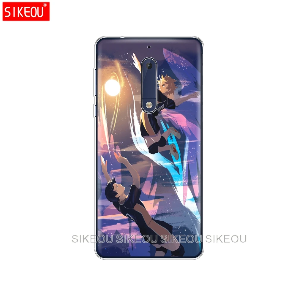 Силиконовый чехол для телефона Nokia 5 3 6 7 PLUS 8 9 /Nokia 1 2 2018 атаки Haikyuu Hinata Аниме Манга