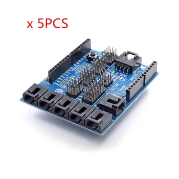 

5pcs/lot New Sensor Shield V4.0/V5.0 digital analog module for Arduino UNO Mega 2560 Duemilanove AVR