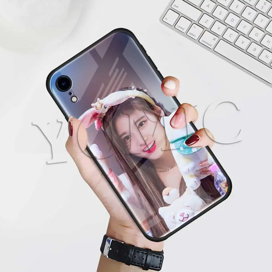 Чехол Twice Mina Momo Kpop из закаленного стекла для Apple iPhone XR 7 8 6 6S Plus X XS MAX, чехол для сотового телефона