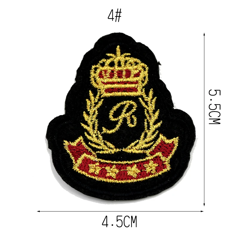 JOD императорская корона термо клейкие вышитые патчи железо на одежде приложения Значок Команды Джерси наклейки логотипы Custume - Цвет: 4