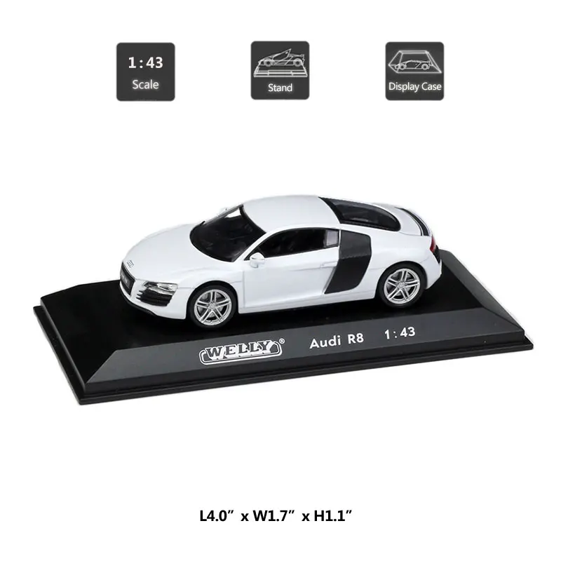 Моделирующая модель hommate 1:43 Welly R8/911/GTI/ML350/X3/C30/Alfa литая игрушечного автомобиля из