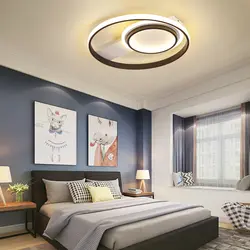 Diamete420/500 мм современный светодио дный потолочные светильники для гостиной спальни кабинет 110 V 220 V белый + черный потолочный светильник