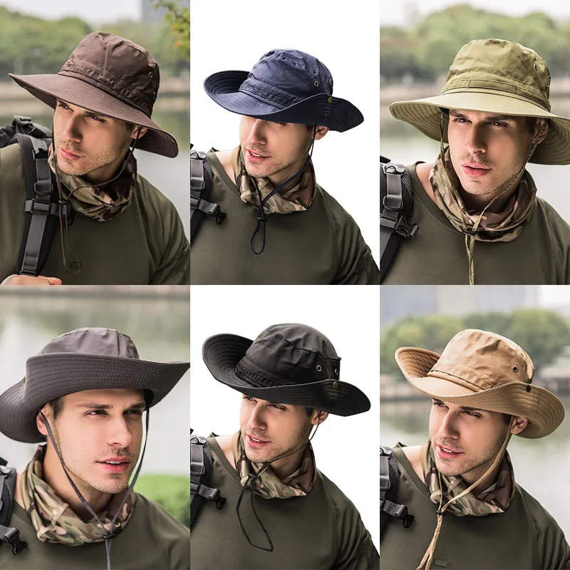 Модная мужская шляпа Boonie, кепка для рыбалки, охоты, Повседневная Панама Рыбацкая шляпа, уличная