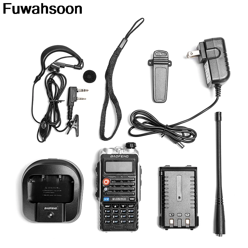 2 шт. 8 Вт Baofeng UV B2 Plus для WalkieTalkie Cb радио Мобильный Comunicador высокой мощности