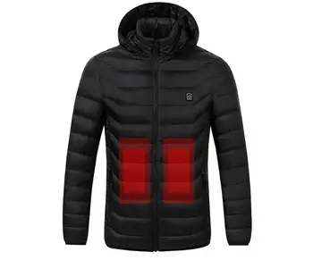 

2018 Upgraded Men Outdoor USB Infrared Heating Vest Jacket Winter Carbon Fiber Electric Thermal Clothing Waistcoat