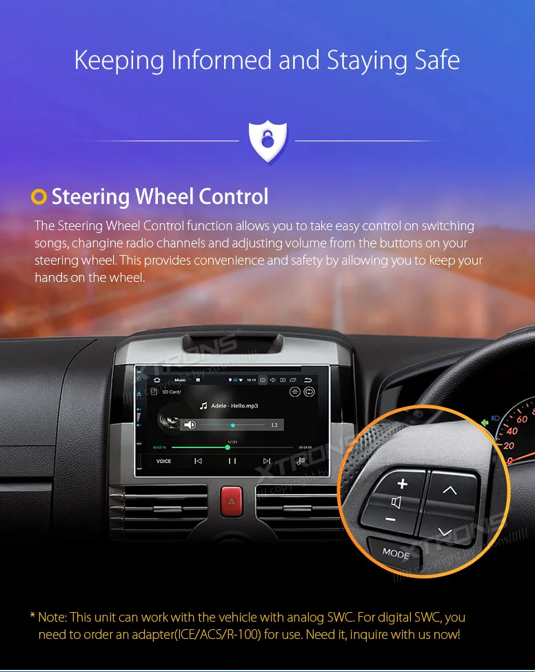 Perfect XTRONS 2 Din Universal Radio Audio 6.95" Android 8.0 Octa Core Car Stereo DVD Player Steering Wheel GPS Navigation 4G DAB+OBD2 18