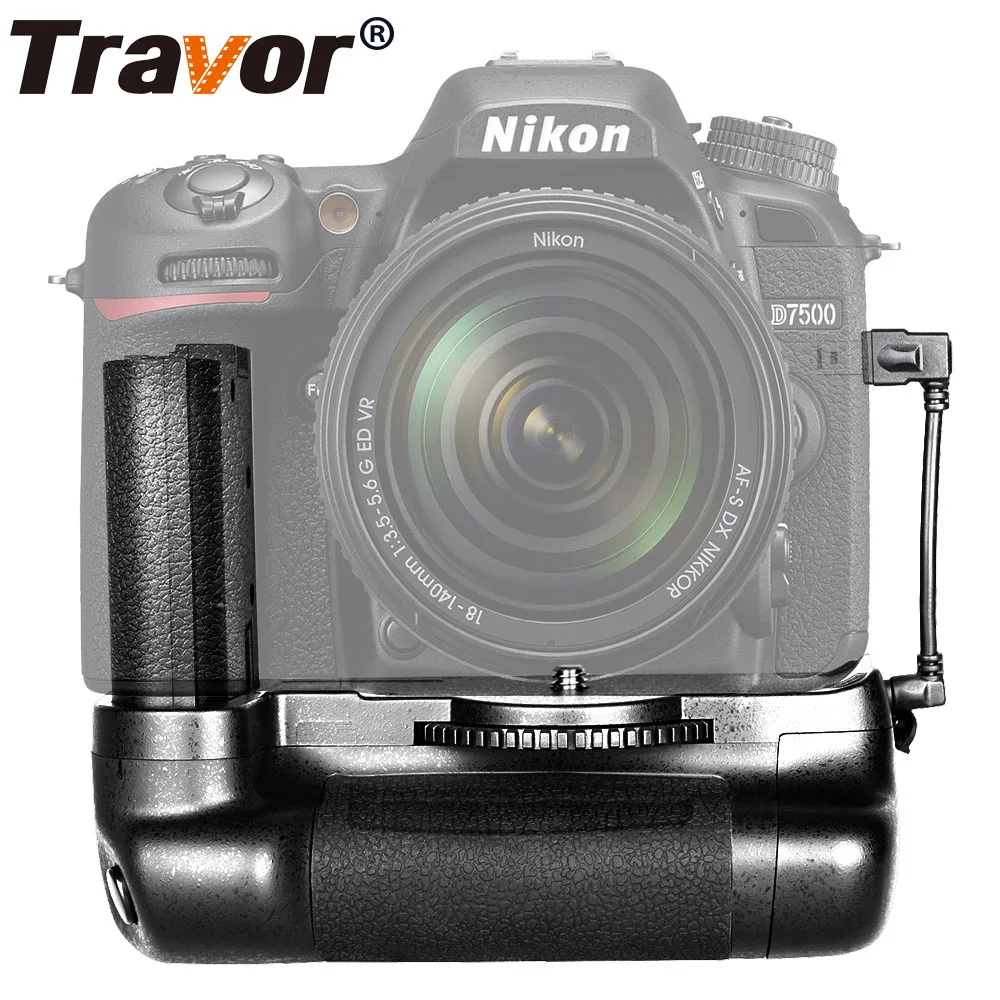 Travor Вертикальная Батарейная ручка держатель для Nikon D7500 DSLR камера работает с EN-EL15a или EN-EL15 батареей