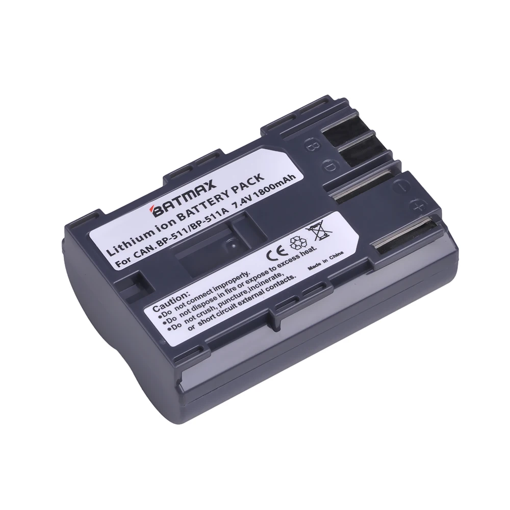 Bateria para Canon Bp-511 Bp-511a Bp511 Bp511a e Eos 5d 10d 20d 30d 40d 50d Baterias 1800mah Bp511 Bp-511a bp 511a - Image 3