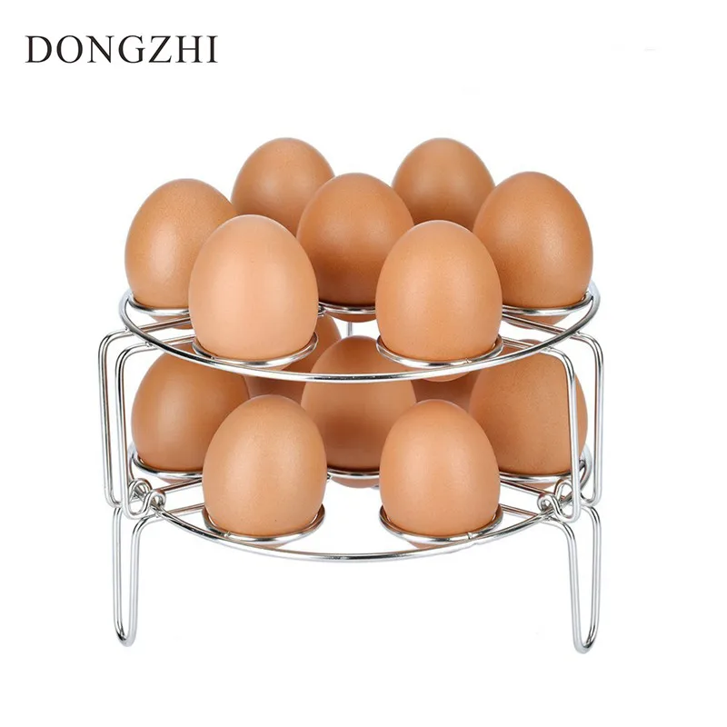 Stainless Steel Egg Steamer Rack Instant Pot Stackable Vegetable Pressure Cook Tools Cooking Food Basket 2 Pack Cookware | Дом и сад