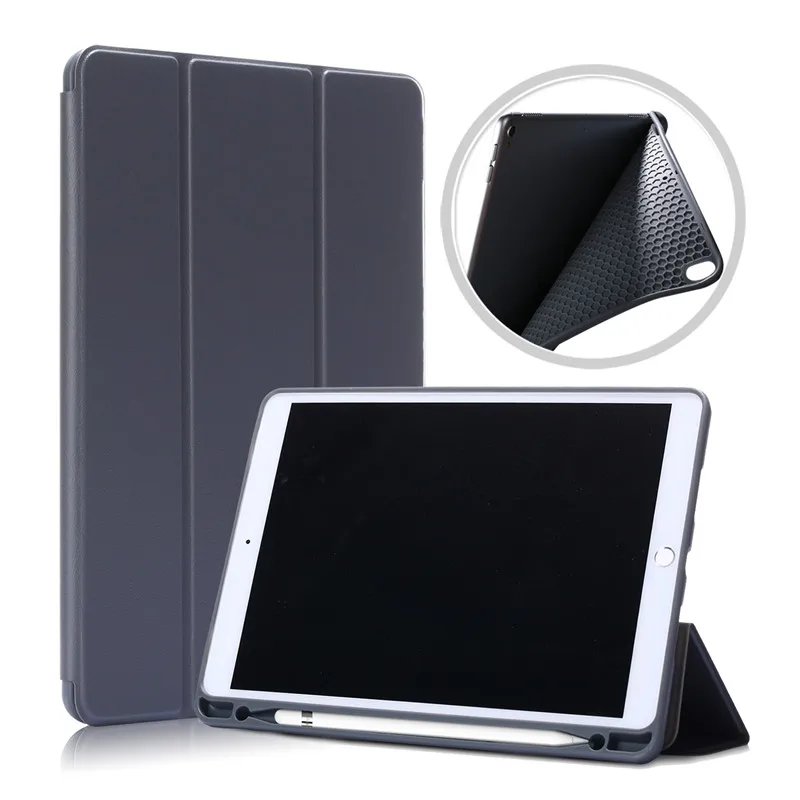 

Case for iPad Mini 5 2019 Smart Cover With Pencil Holder Funda For iPad Mini4 mini5 7.9 inch Silicone Soft Back Shell+Film+Pen