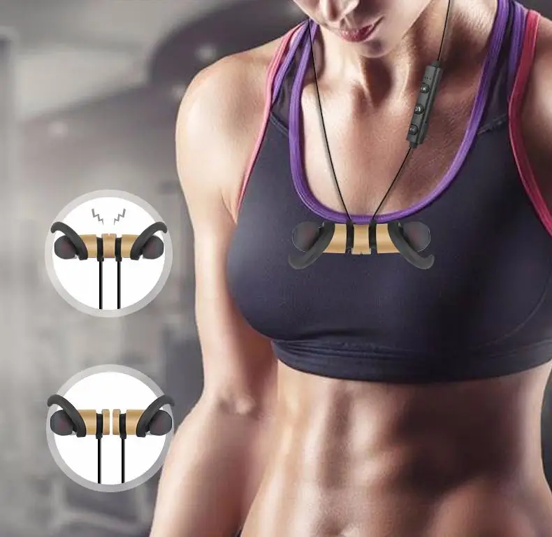 

DSstyles Neckband Sports Earphone Auriculare CSR Bluetooth for All Phone Wireless Bluetooth Earphone