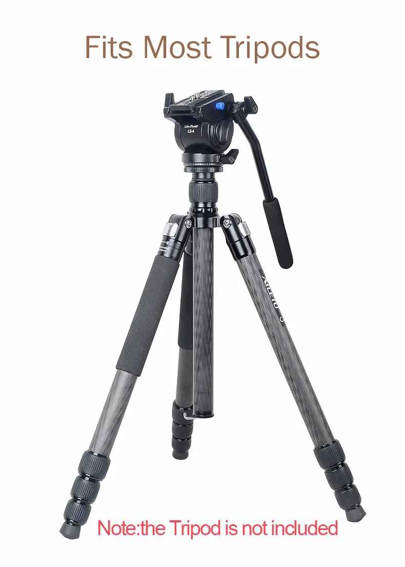 XILETU LS-4 рукоятка для видеосъемки, видеокамера, головка штатива с быстросъемным креплением для DSLR камеры, видеокамеры