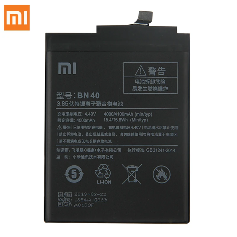  Xiao Mi Original BN40 Battery For Xiaomi Redmi 4 Pro Prime 3G RAM 32G ROM Edition Redmi4 Genuine Re