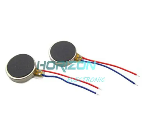 

2PCS Pager and Cell Phone Mobile Coin Flat Vibrating Micro Motor DC 3V 10mm