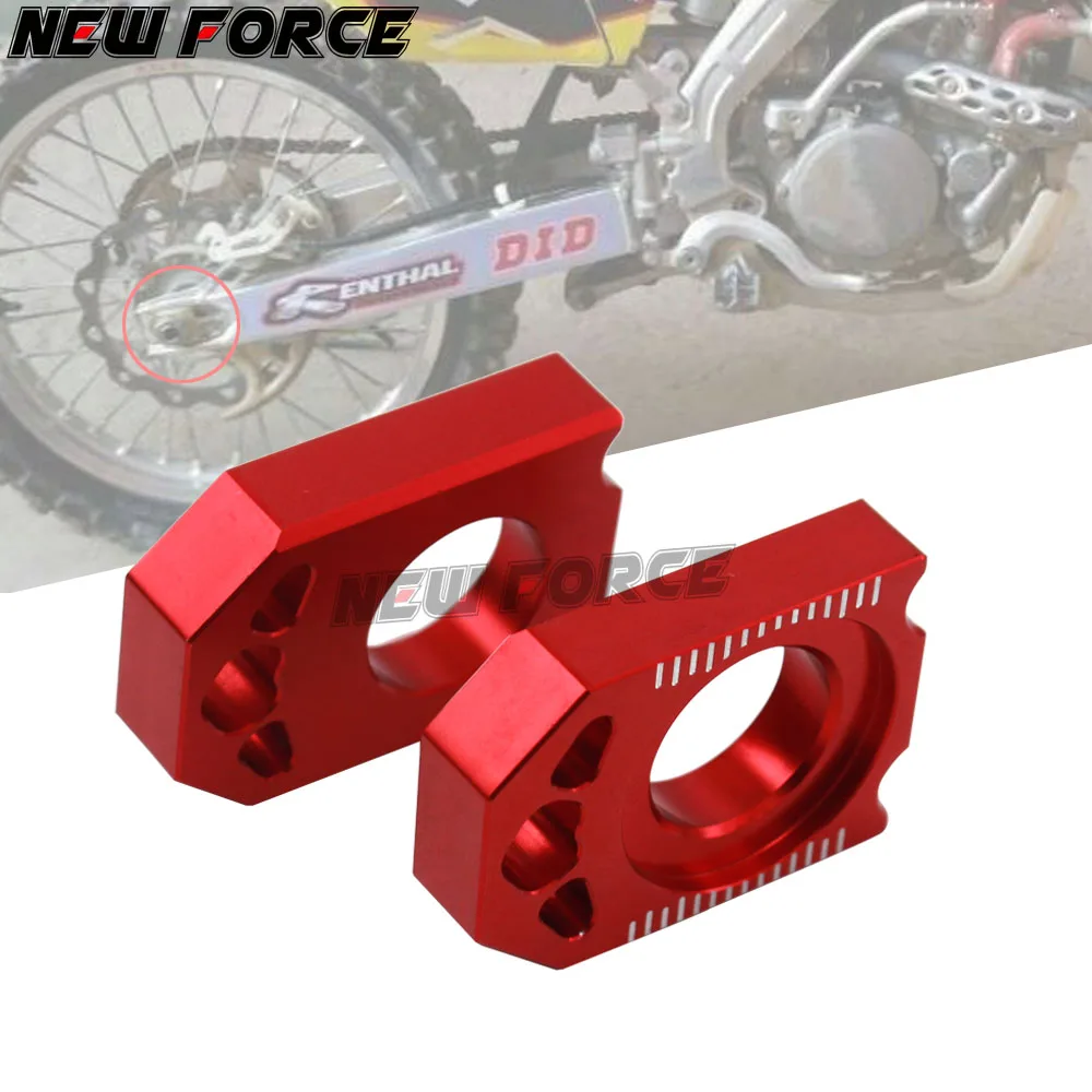 Four colors CNC Rear Chain Adjuster Axle Block For YZ125 YZ250 YZ250F