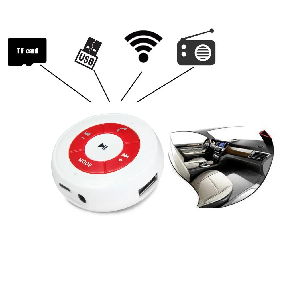 Автомобильный комплект беспроводной FM Bluetooth музыкальный приемник телефон аудио
