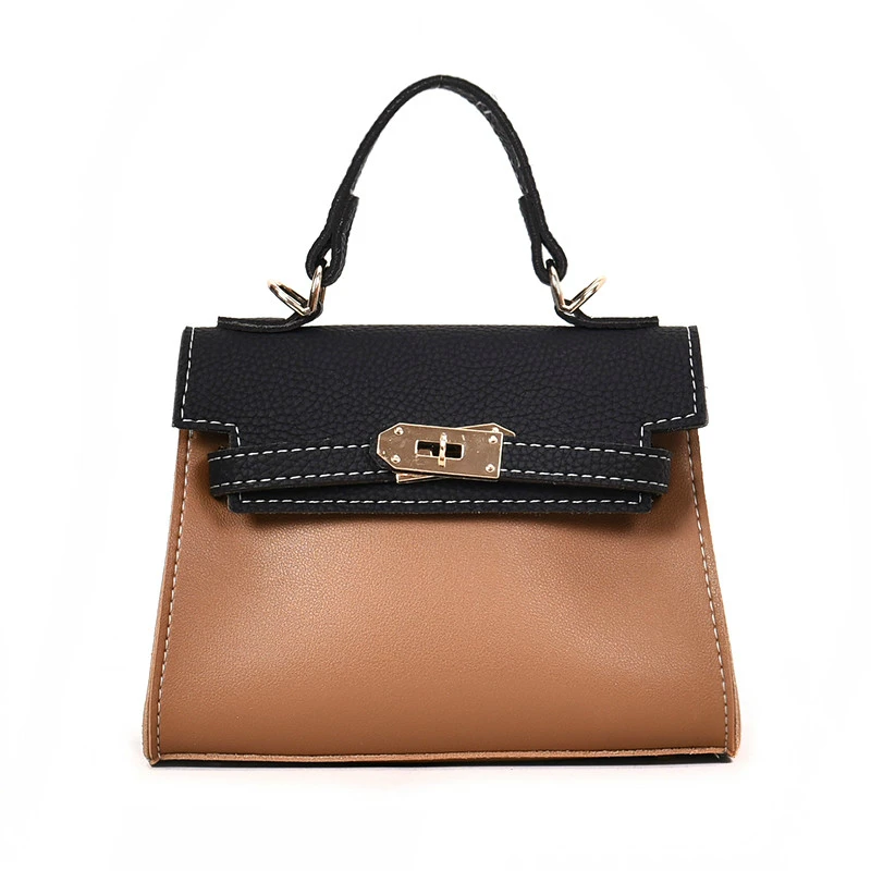 

British Retro Fashion Women's Designer Handbag 2018 New High quality PU Leather Women bag Contrast Tote Shoulder Crossbody Bags