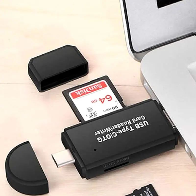 Electop type C Micro USB 3 в 1 OTG кард-ридер высокоскоростной USB2.0 Универсальный OTG TF/SD для Android компьютера удлинители